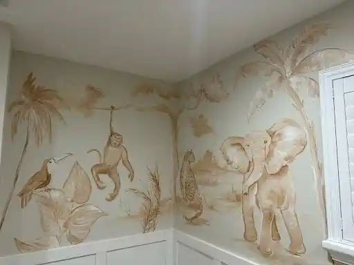 custom mural bedroom Fort Lauderdale FL